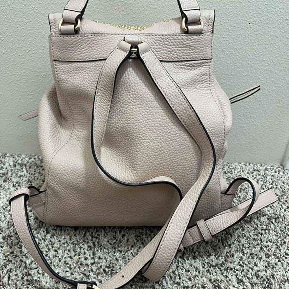 Michael Kors MK Designer Light Pink Leather Backpack Shoulder Bag main image 6
